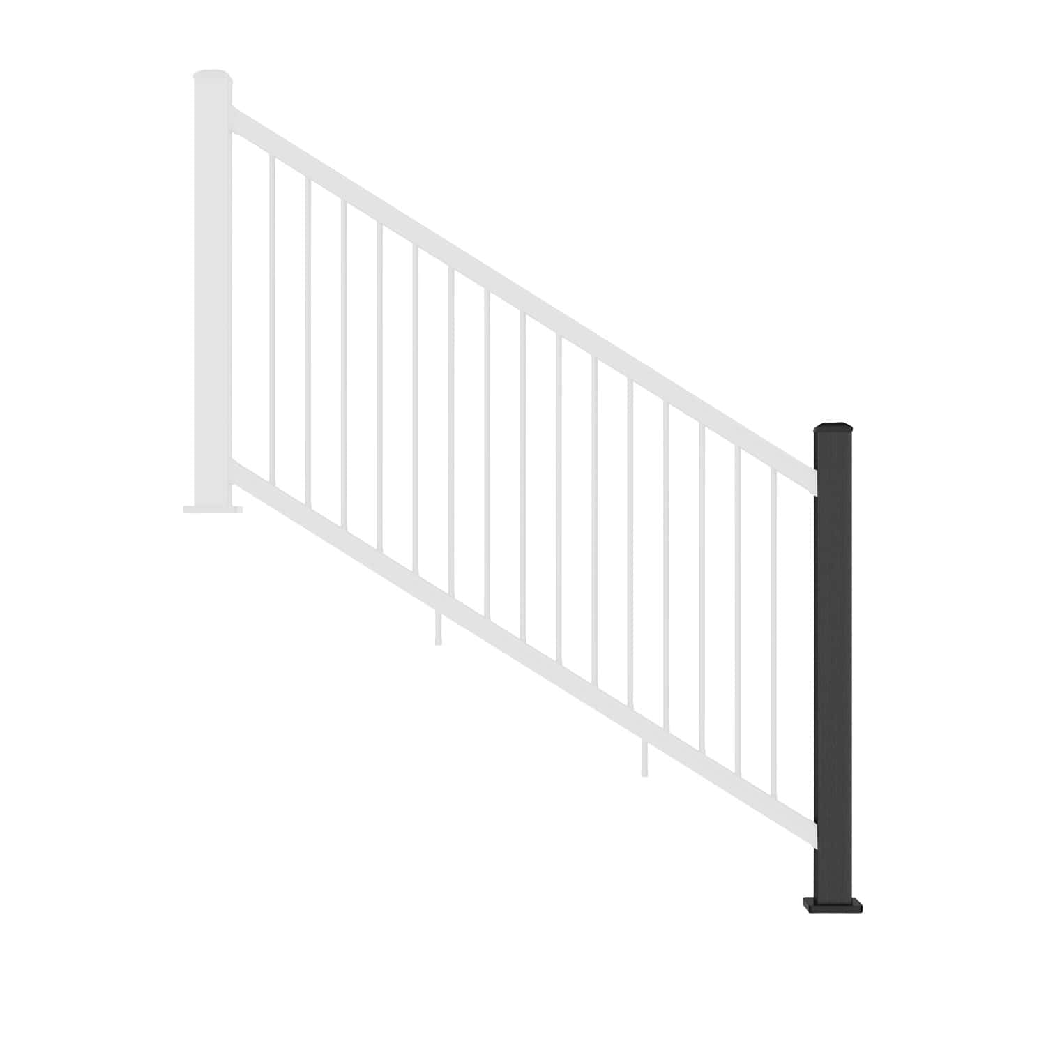 Charcoal Composite Balustrade Stair Post