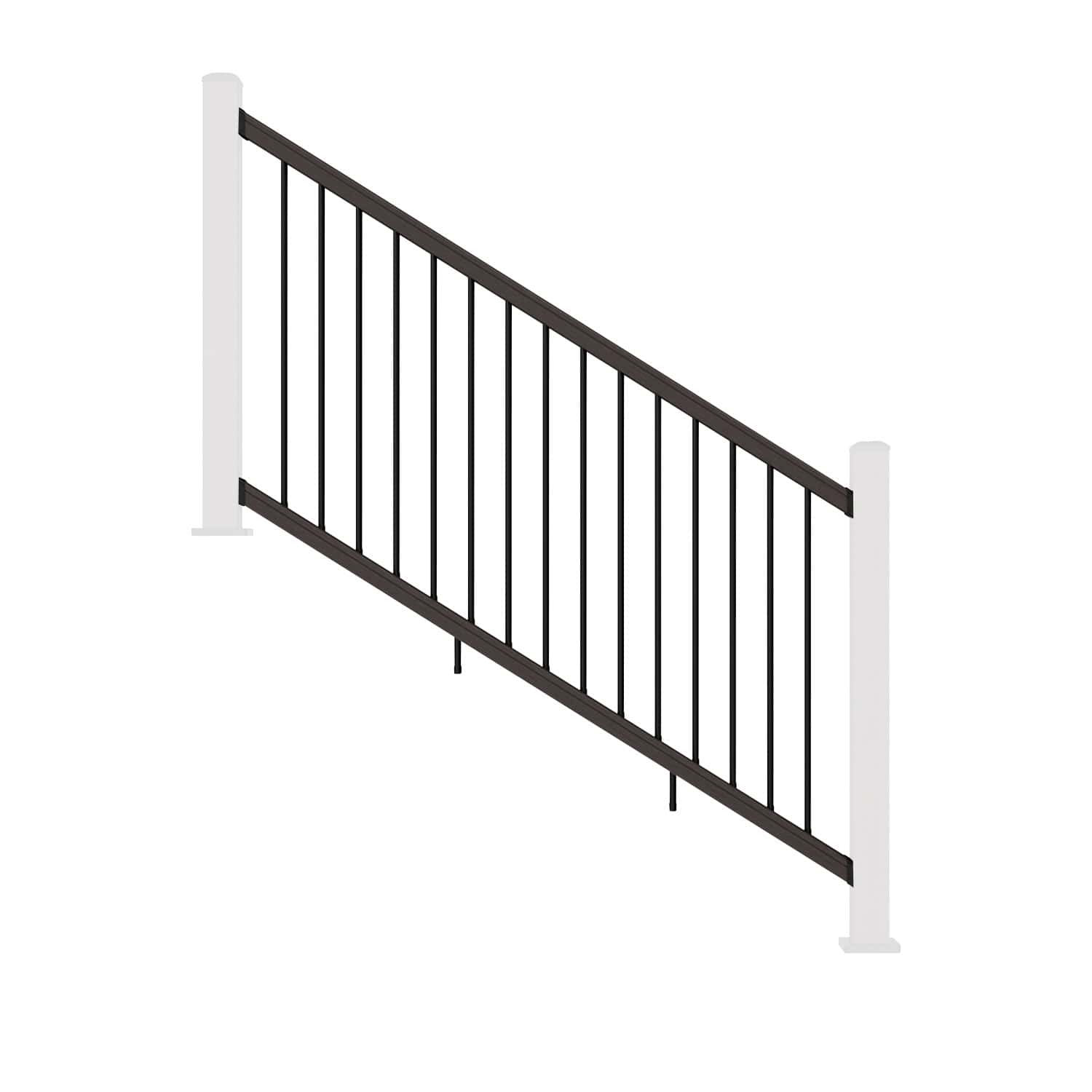 Composite Balustrade Stair Railing - Chocolate