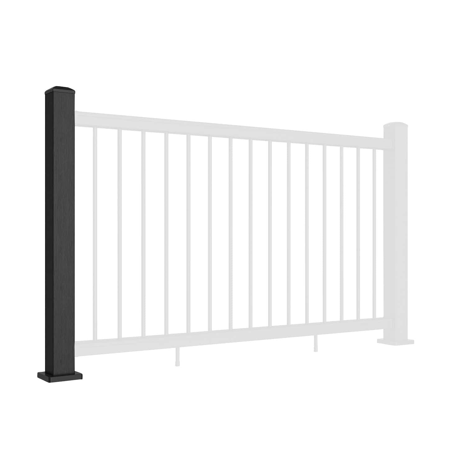 Charcoal Composite Balustrade Post