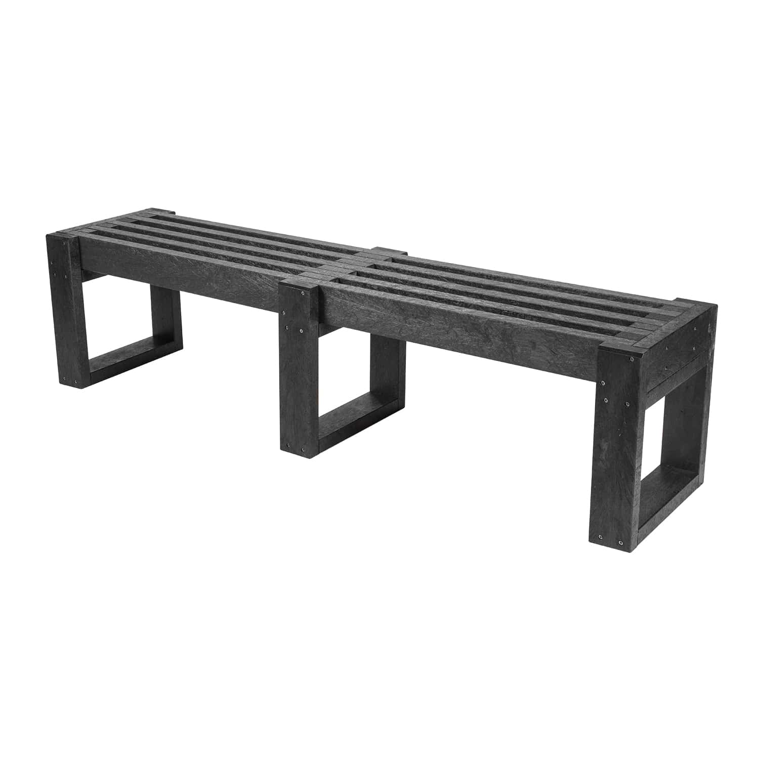 Recycled Plastic Straight-Edge Bench