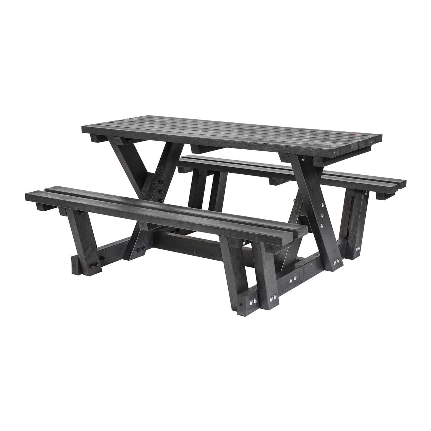 Recycled Plastic Walkthrough Picnic Table
