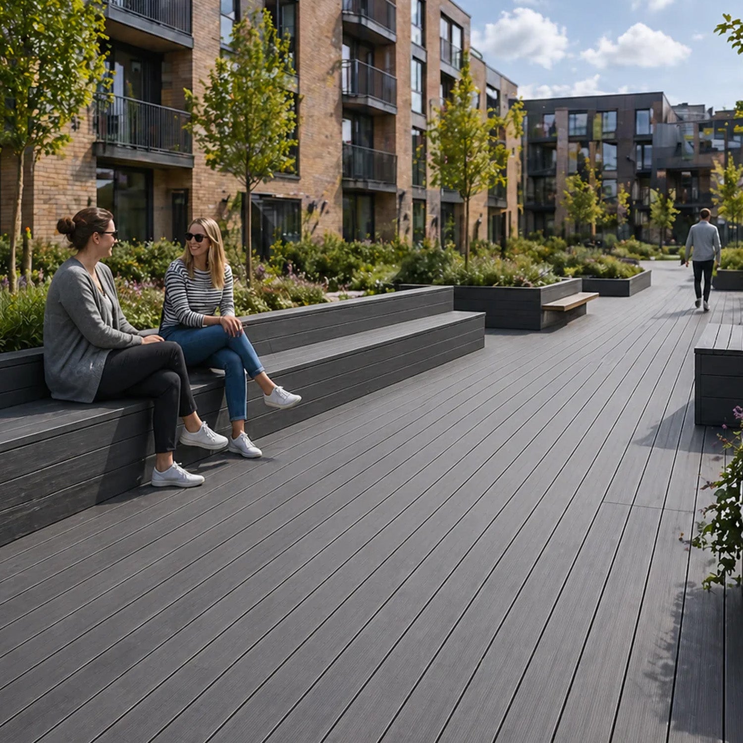NeoTimber Community Sector - decking for urban spaces