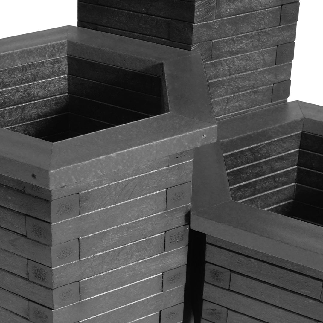 Recycled Plastic Hexagonal Planter - Stable and durable
