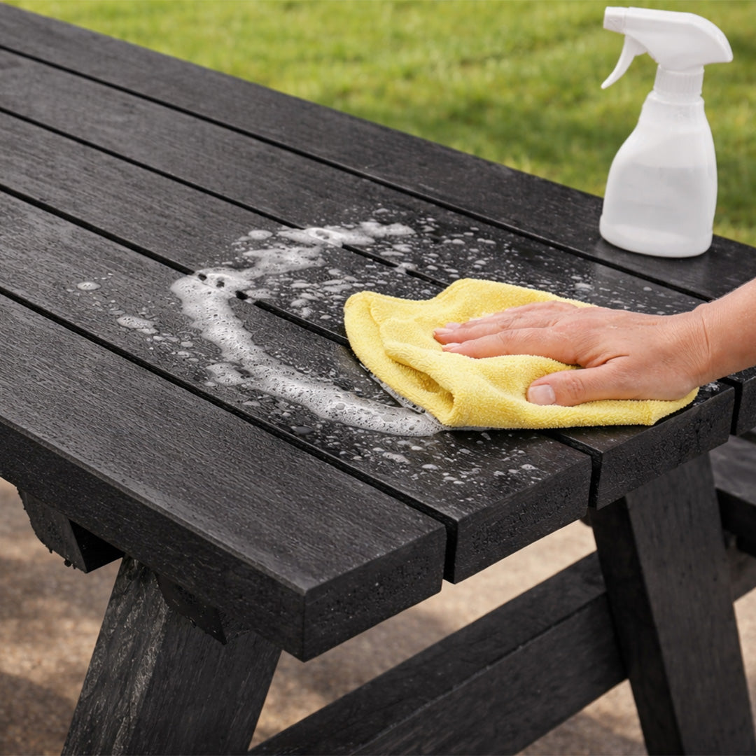 Recycled Plastic Junior A-Frame Picnic Table - Low maintenance