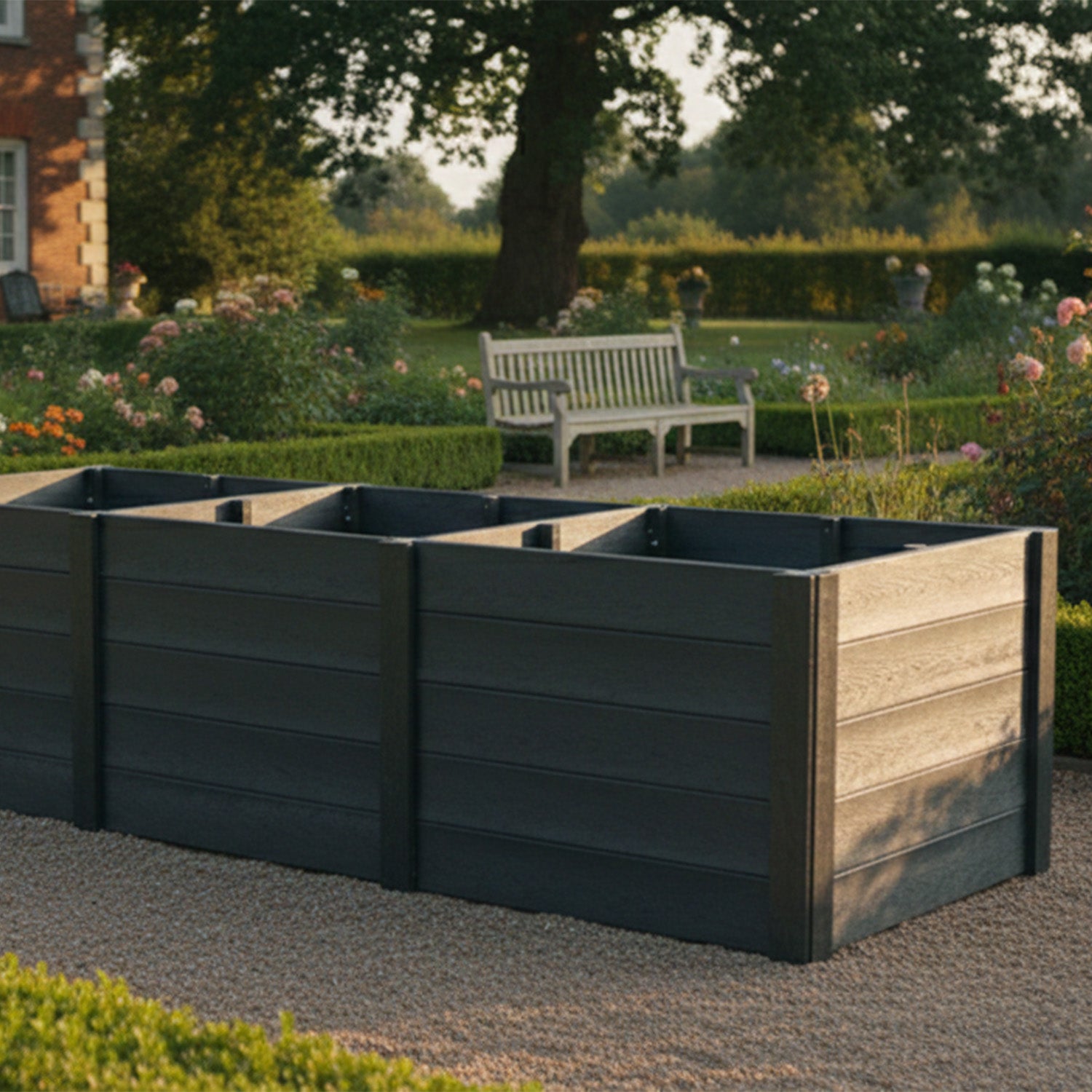 Recycled Plastic Compost Bin - Supplied fully assembled