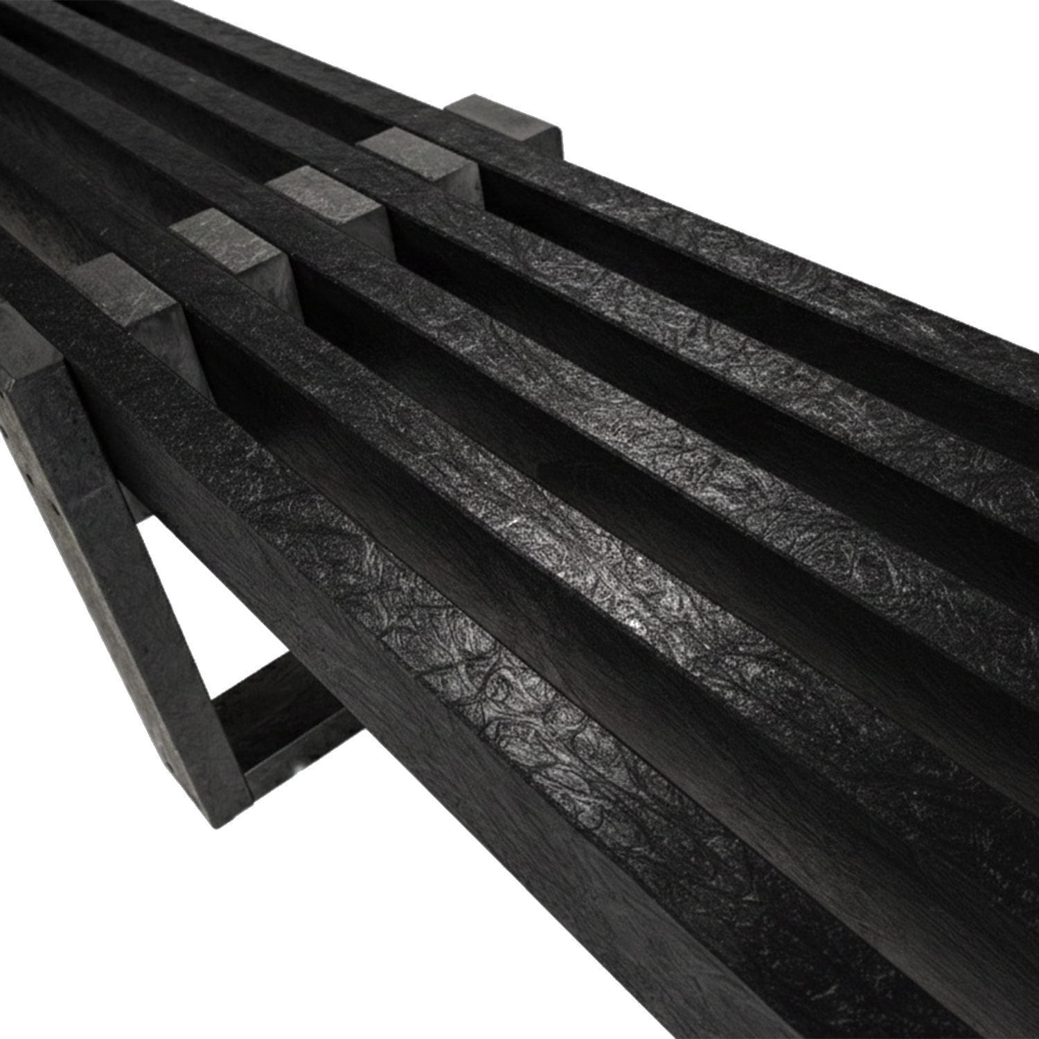 Recycled Plastic Straight Edge Bench - Minimal maintenance required